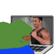 ACZ_PepeCaughtSalami Discord Emoji