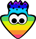 RainbowInklingDown Discord emoji