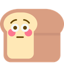 breadflushed Discord emoji