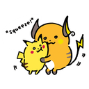 Sticker_005_PikachuRaichu_Nagano Discord emoji