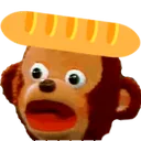 ShockedMonkeyWithBaguetteHat
