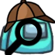 AU_detectivespycyan Discord Emoji