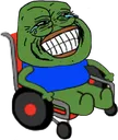 6_PepeLaughWheelChair Discord Emoji