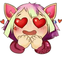 kevin_heart_eyescat Discord Emoji