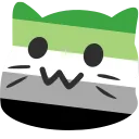 QueerCat_Aromantic Discord Emoji