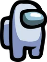 Amongus White Discord Emoji