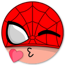SL_Spideyface_winkkiss Discord emoji