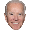 Joe Biden smiling with a wide, toothy grin.