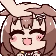 KoroneHeadpat