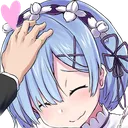 Rem Pat Discord Emoji