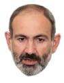 A man with a graying beard and a serious expression stares directly forward.