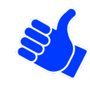 ThumbsUpBlue Discord Emoji
