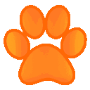 Ff Paw Spin Orange Discord Emoji