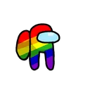 8155 Among Us Rainbow Discord Emoji