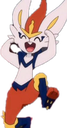 Cinderace_celebrating Discord emoji