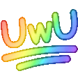 Uwu Rainbow Discord Emoji