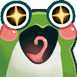 Frog Excited Discord Emoji