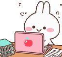 CT_BunnyTyping Discord emoji