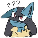LucarioThink Discord Emoji