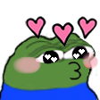 peepoBlushHearts Discord emoji