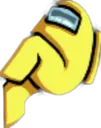 AmongUS_Ejected_Yellow Discord Emoji