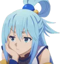 Aqua Bored Discord Emoji