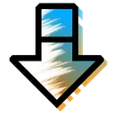 down
