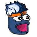 PepeGameFace Discord Emoji
