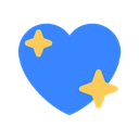 Blue_Sparkling_Heart Discord emoji