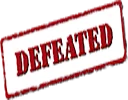 defeated