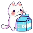 Milky Kitty Discord Emoji