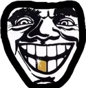 3562_golden_tooth_trollface Discord Emoji