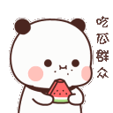 Panda Watermelon Discord Emoji