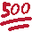 500 500