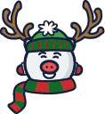 piggy_reindeer Discord emoji