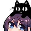 cat_on_anime_girl Discord emoji