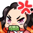 nezuko_triggered Discord Emoji