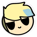 BlueSmug Discord Emoji