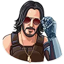 8156 Keanu Reeves Cyberpunk Discord Emoji