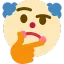 Thinking Clown Discord Emoji
