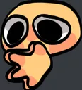 inhales