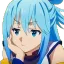 Aqua Bored Discord Emoji