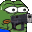 Pepe Shooting Discord Emoji