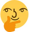 Lenny Think LennyThink Discord Emoji