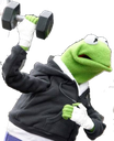 KermitWorkingOut Discord emoji