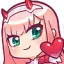 ZeroTwo_heart1 Discord Emoji