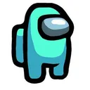 Among Us Cyan Discord Emoji