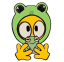tlmHoldFrog Discord emoji