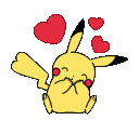 pikachu_love animated GIF emoji from ⸂𝕷⸃ LUST