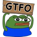 PepeSignGTFO Discord Emoji